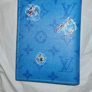 🆕 Blue Monogram Passport Holder